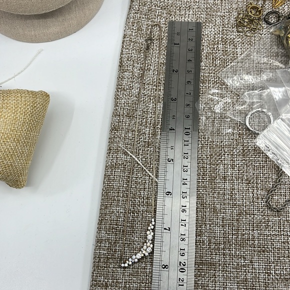 Diamonique by QVC Sterling Silver Necklace, Adjustable 14–16 Inches - Picture 14 of 17